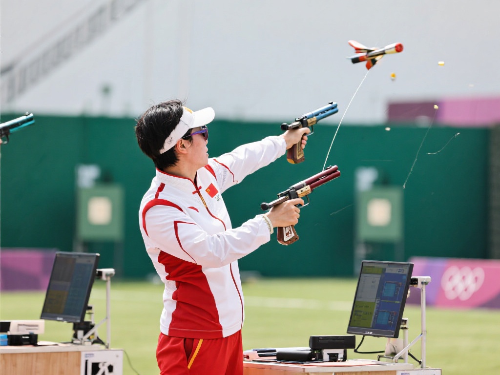 中国队飞碟亚洲杯收官 奥运项目勇夺2金1银 飞碟射击作为奥运会中的经典项目之一,以高